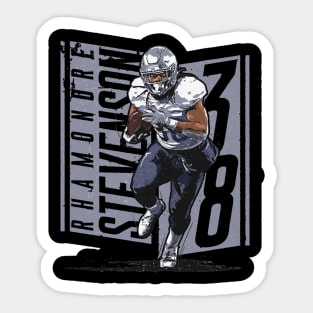 Rhamondre Stevenson New England Player Name Sticker